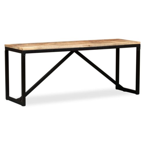 Bench Solid Mango Wood 110x35x45cm - Image 3