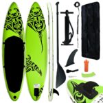 Inflatable Stand Up Paddleboard Set 320x76x15cm Green