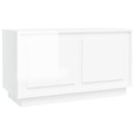 High Gloss Cabinet Entertainment Unit TV Table Stand Wooden Storage Shelf White