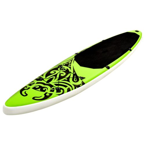 Inflatable Stand Up Paddleboard Set 320x76x15cm Green - Image 2