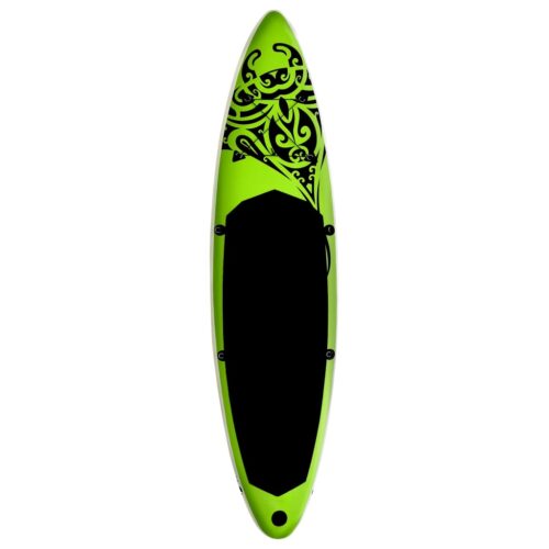 Inflatable Stand Up Paddleboard Set 320x76x15cm Green - Image 3