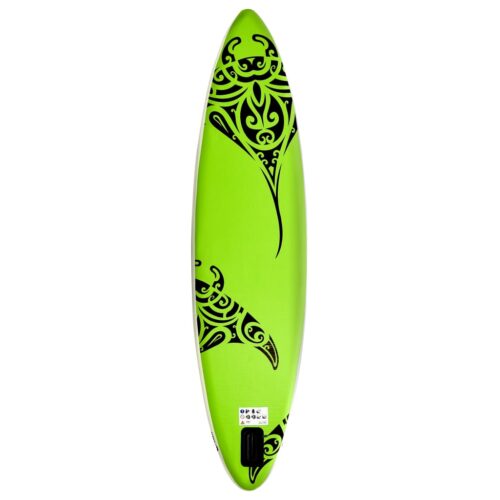 Inflatable Stand Up Paddleboard Set 320x76x15cm Green - Image 4