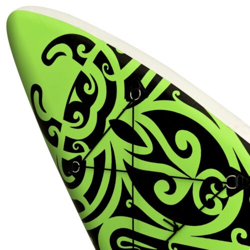 Inflatable Stand Up Paddleboard Set 320x76x15cm Green - Image 9