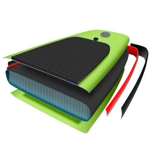 Inflatable Stand Up Paddleboard Set 320x76x15cm Green - Image 10