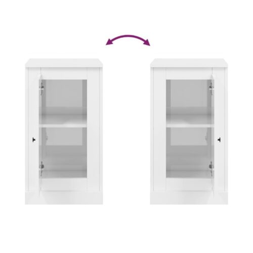 Sideboards 2pcs High Gloss White 37.5x35.5x67.5cm Engineered Wood - Image 10