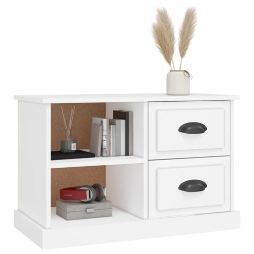 TV Cabinet White 73x35.5x47.5cm Engineered Wood - Image 4