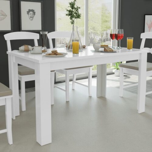 Dining Table 140x80x75cm White - Image 6