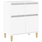 Sideboard White 60x35x70cm Engineered Wood