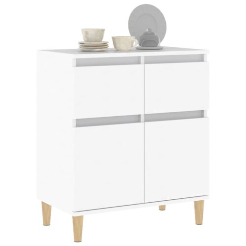 Sideboard White 60x35x70cm Engineered Wood - Image 4