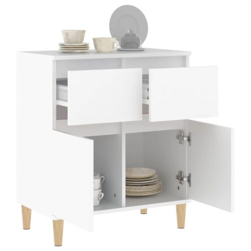 Sideboard White 60x35x70cm Engineered Wood - Image 5