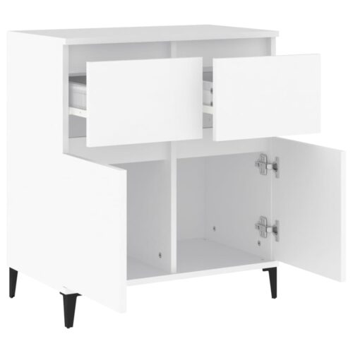 Wooden Buffet Sideboard Cabinet Storage Dresser Drawers Cupboard Table White - Image 6