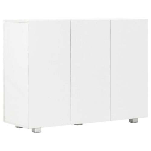 High Gloss Wooden Sideboard Buffet Cabinet Storage Shelf Cupboard Table White - Image 5