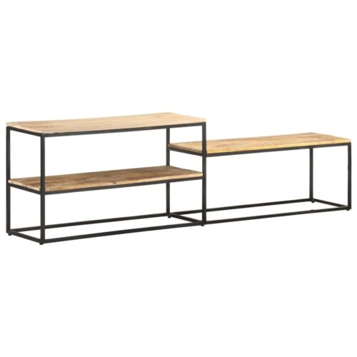 TV Cabinet 180x30x50cm Rough Mango Wood - Image 4