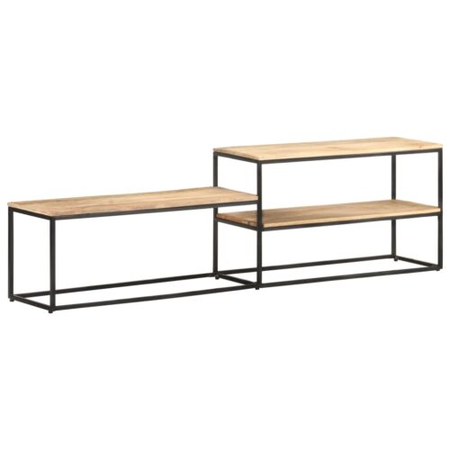 TV Cabinet 180x30x50cm Rough Mango Wood - Image 10