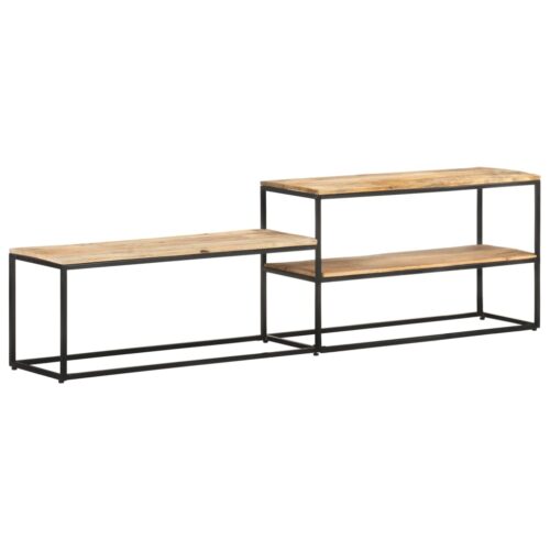 TV Cabinet 180x30x50cm Rough Mango Wood - Image 11
