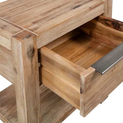 Nightstands with Drawers 2pcs 40x30x48cm Solid Acacia Wood - Image 5