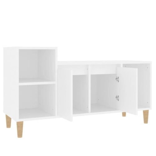 Wooden Entertainment Unit TV Table Cabinet Stand Storage Door Rack Shelf White - Image 6