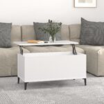 Coffee Table White 90x44.5x45cm Engineered Wood