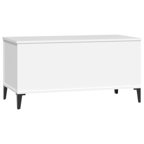 Coffee Table White 90x44.5x45cm Engineered Wood - Image 6