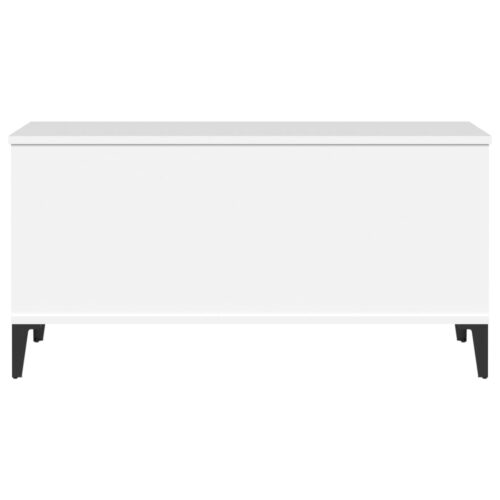 Coffee Table White 90x44.5x45cm Engineered Wood - Image 7