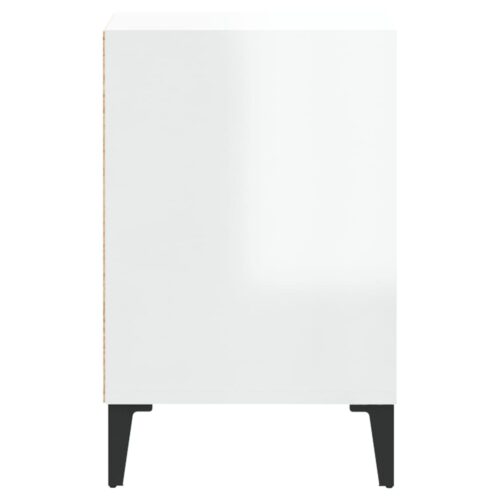 TV Cabinet High Gloss White 100x35x55cm Engineered Wood - Image 7