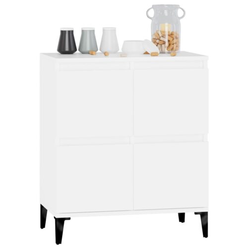 Sideboard White 60x35x70cm Engineered Wood - Image 4