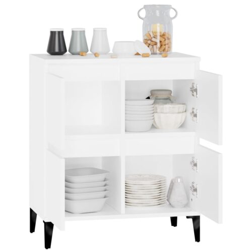 Sideboard White 60x35x70cm Engineered Wood - Image 5