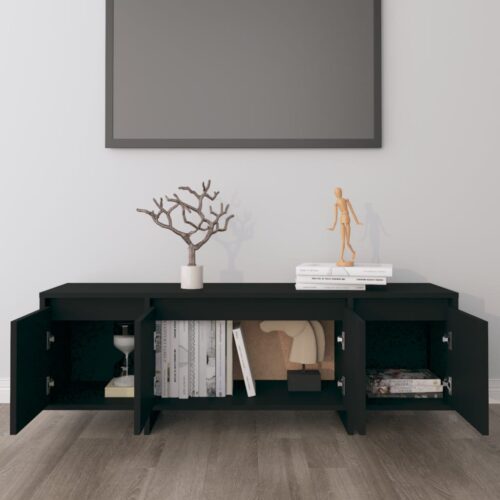 TV Cabinet Black 120x30x40.5cm Engineered Wood - Image 3