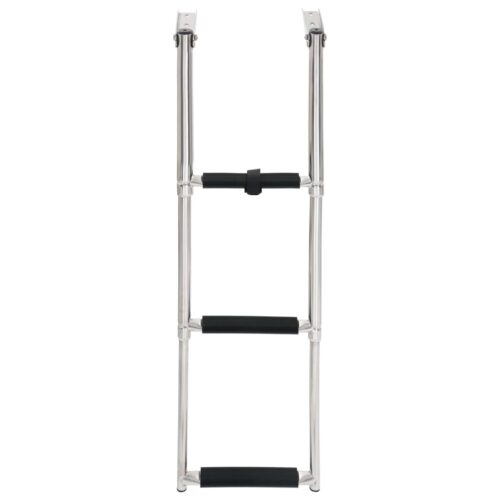 Folding Boarding Ladder 3-step Stainless Steel - Image 2