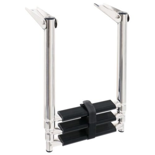 Folding Boarding Ladder 3-step Stainless Steel - Image 3