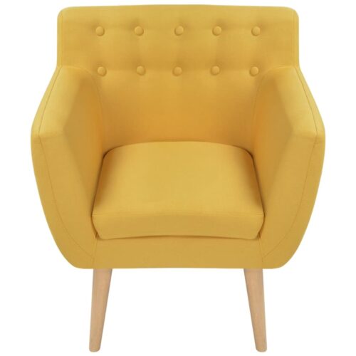 Armchair Yellow Fabric - Image 2