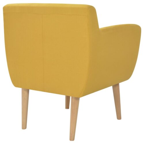 Armchair Yellow Fabric - Image 3