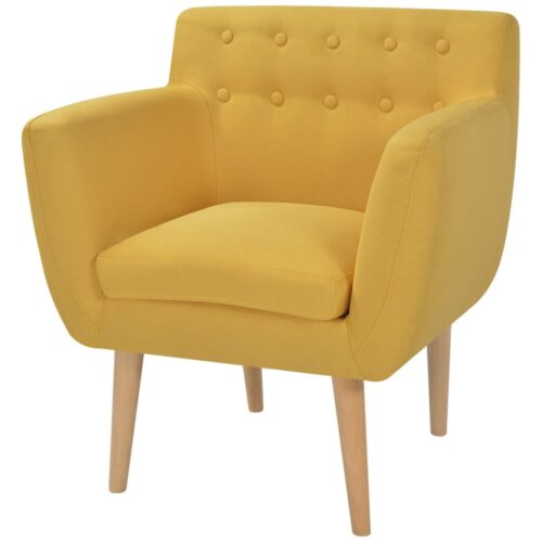 Armchair Yellow Fabric - Image 6
