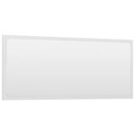 Bathroom Mirror High Gloss White 90x1.5x37cm Engineered Wood