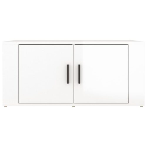 Coffee Table High Gloss White 80x50x36cm Engineered Wood - Image 5