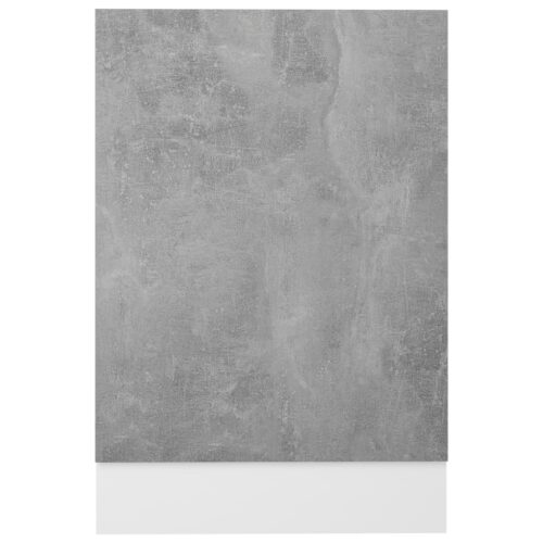 Dishwasher Panel Concrete Grey 45x3x67cm Engineered Wood - Image 4