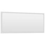 Bathroom Mirror White 90x1.5x37cm Engineered Wood