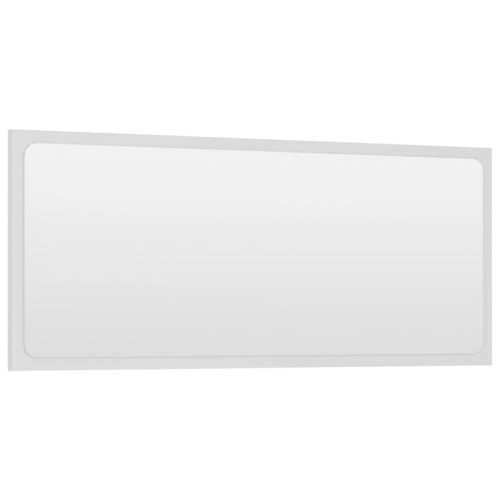 Bathroom Mirror White 90x1.5x37cm Engineered Wood