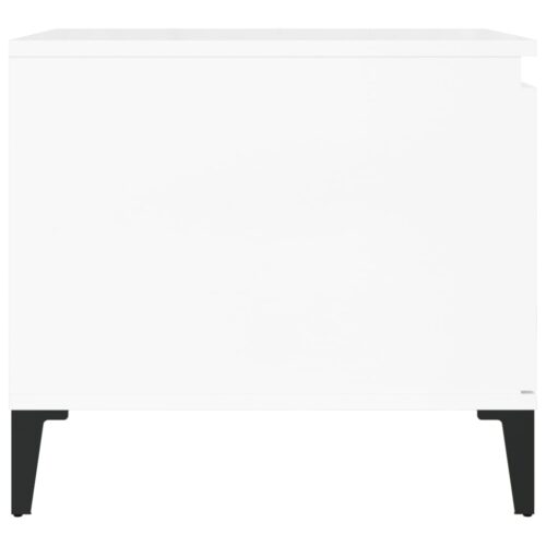 Coffee Table High Gloss White 100x50x45cm Engineered Wood - Image 7