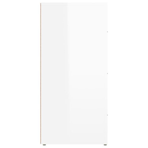 Sideboard High Gloss White 40x33x70cm Engineered Wood - Image 5