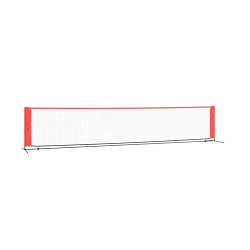 Tennis Net Black Red 500x100x87cm Polyester