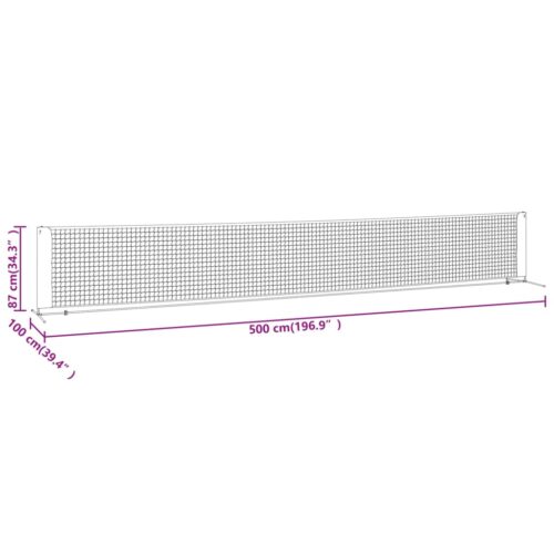 Tennis Net Black Red 500x100x87cm Polyester - Image 9