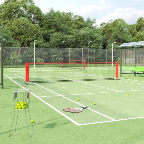 Tennis Net Black Red 500x100x87cm Polyester - Image 10