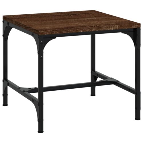 Side Tables 2pcs Brown Oak 40x40x35cm Engineered Wood - Image 5