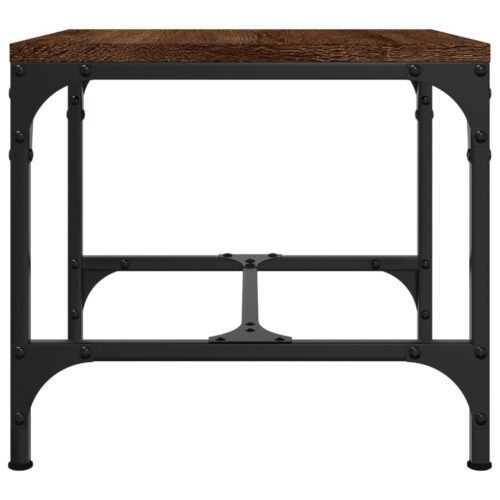 Side Tables 2pcs Brown Oak 40x40x35cm Engineered Wood - Image 7