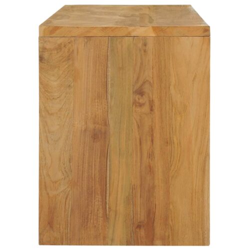 TV Cabinet 100x35x45cm Solid Teak Wood - Image 5