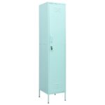 Steel Locker Cabinet Office Gym Garage Filing Storage Cupboard Wardrobe Mint