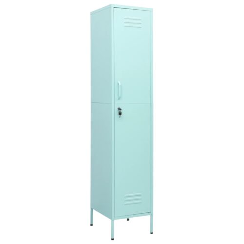 Steel Locker Cabinet Office Gym Garage Filing Storage Cupboard Wardrobe Mint