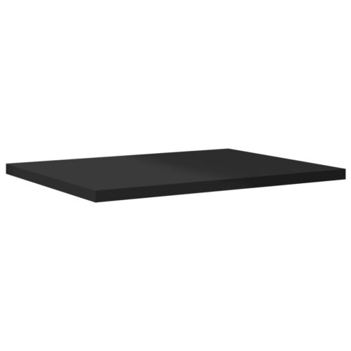 Bookshelf Boards 4pcs High Gloss Black 40x30x1.5cm Engineered Wood - Image 3