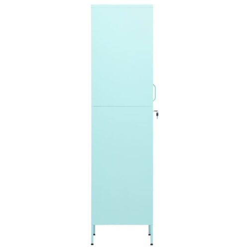 Steel Locker Cabinet Office Gym Garage Filing Storage Cupboard Wardrobe Mint - Image 4